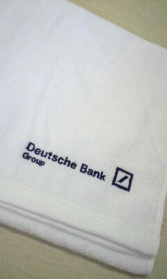 ドイツ銀行東京支店様　オリジナルタオル・キャップ