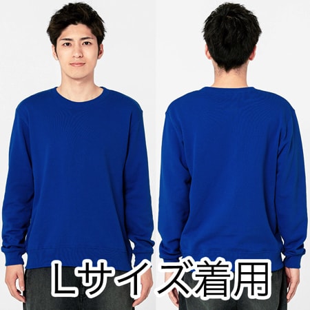 クルーネックライトトレーナーの補足画像