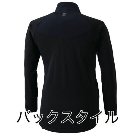 ラミネート　ロングスリーブジップシャツの補足画像