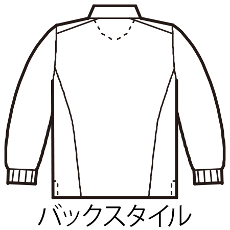 長袖ジップアップシャツの補足画像