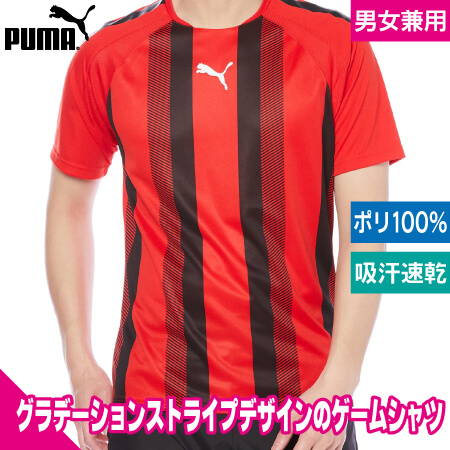 TEAM LIGAストライプゲームTシャツのトップ画像