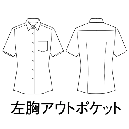 ブラウス(半袖/レディース)の補足画像
