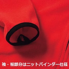 フリースジャケットの補足画像