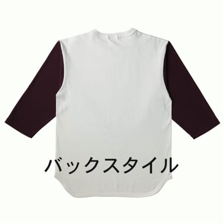 3/4スリーブ ベースボールTシャツの補足画像