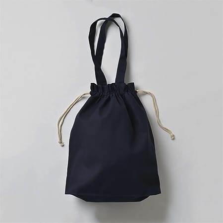 厚手コットンガゼット巾着トートバッグ(L)の補足画像